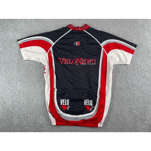 Capo Forma Jersey Mens Large Cycling Full Zip Velo News Red Black Made in Italy - Picture 5 of 10